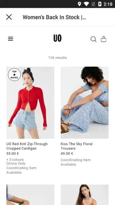 Urban Outfitters android App screenshot 4